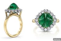 The Featured Treasure Omi Sugarloaf Emerald Ring