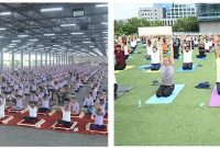 HK Group Embraces Yoga Day Across Surat and Mumbai