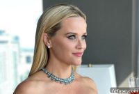 Reese Witherspoon Gleams in Tiffany Aquamarines at Emmys