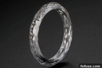Laser-Cut 4-Carat Lab Diamond Set in a Solid Ring