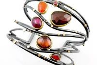 Sydney Lynchs Red Gemstone Masterpiece Garnet Carnelian Sapphire Cuff