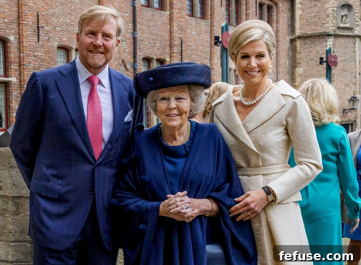 Majestic Adornments: Queen Maxima and Princess Beatrix in Pearls and Sapphires