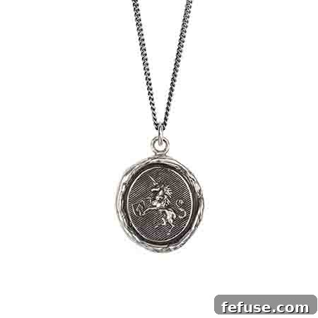 Unicorn Kinship Talisman in sterling silver by Pyrrha