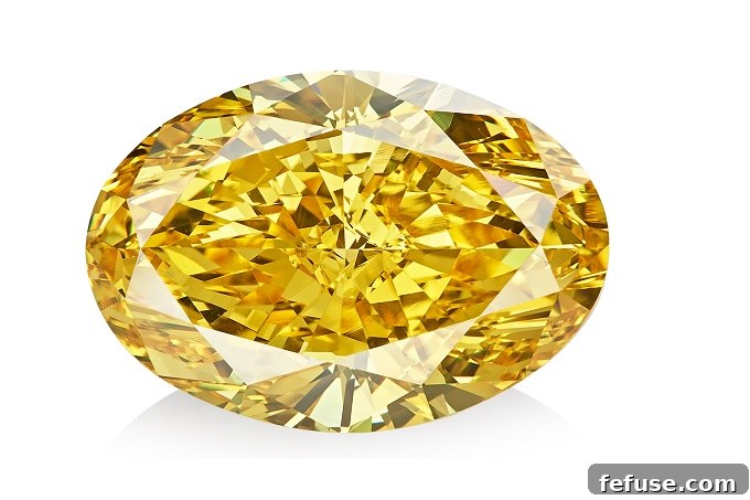 Vivid Orangy Yellow Diamond