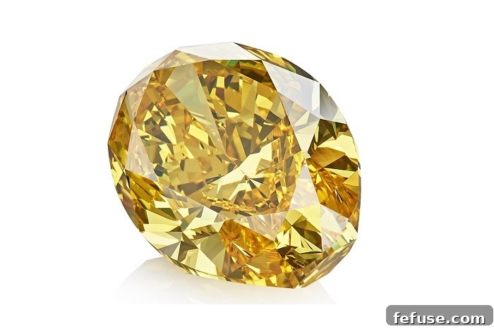 Vivid Orangy Yellow Diamond