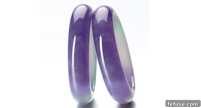two fine jadeite bangles