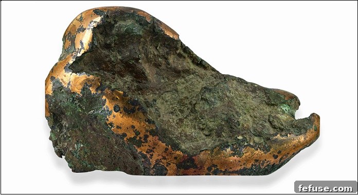 Striking Native Copper Specimen within its Natural Matrix