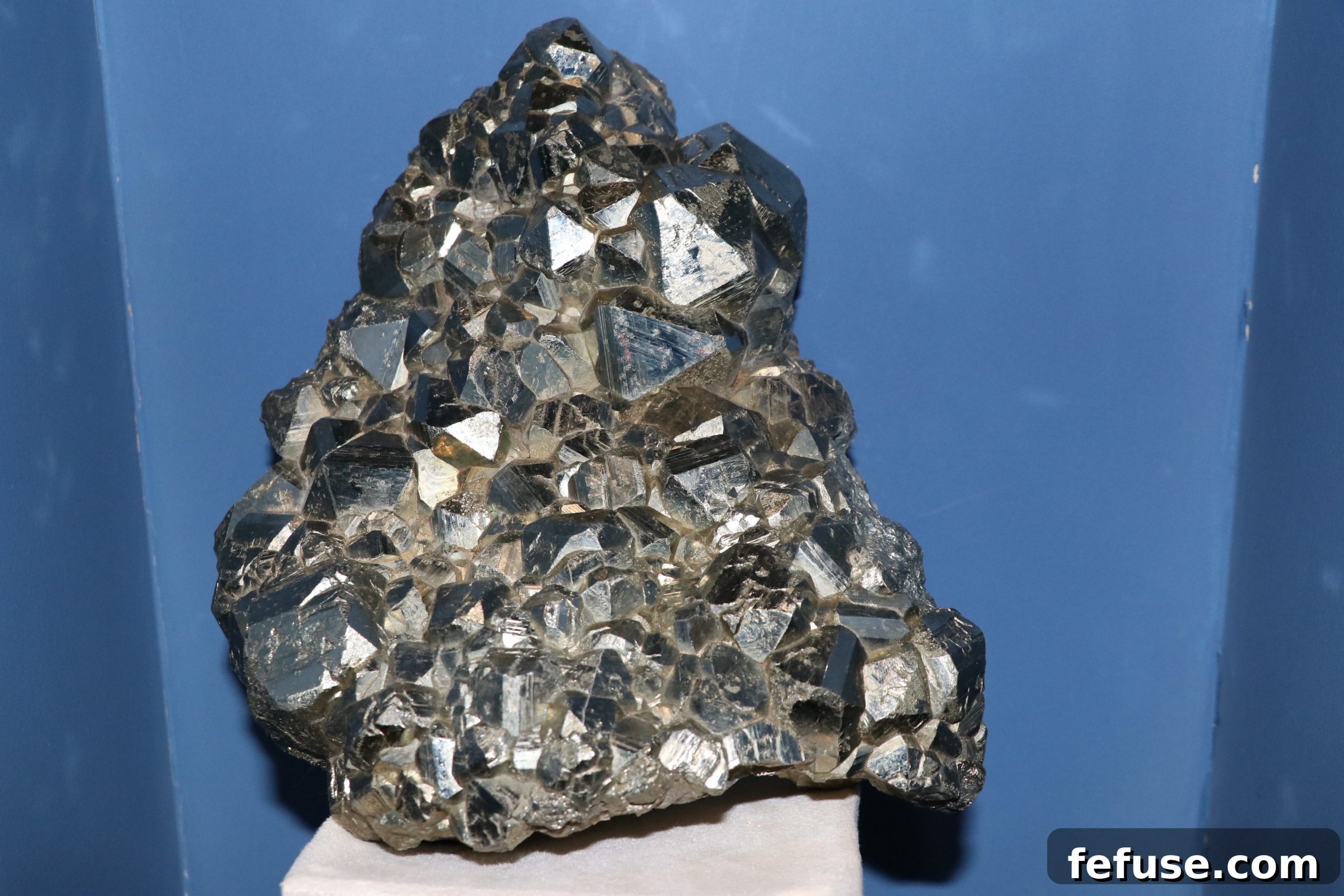 Dazzling Heap of Interwoven Metallic Pyrite Crystals