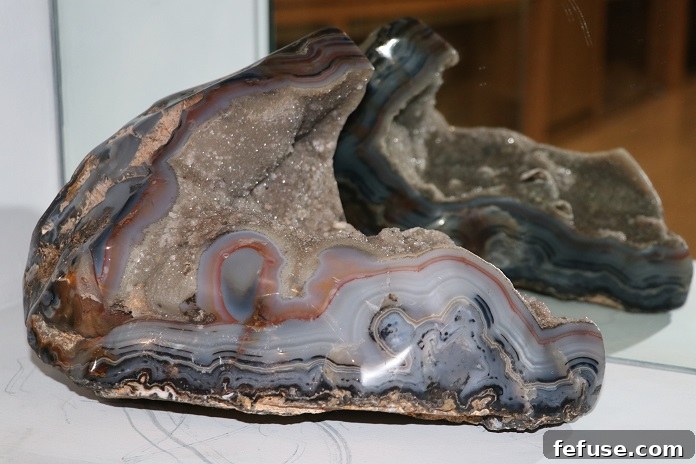 Unique Shoe-shaped Agate Specimen in its Natural Matrix
