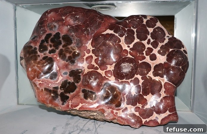 Rare Brown Rhodochrosite Specimen with Spherulitic Growth