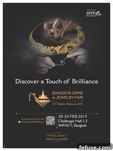 February Bangkok Gems and Jewelry Fair to showcase highly skillful Thai craftsmanship to global audience