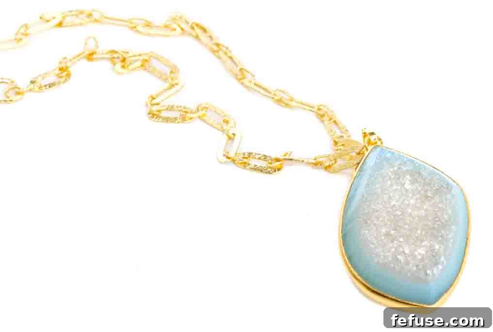 Aquamarine Adornments New Birthstone Releases 6 Nina Nguyen Vermeil Aqua Drusy Dragon Necklace