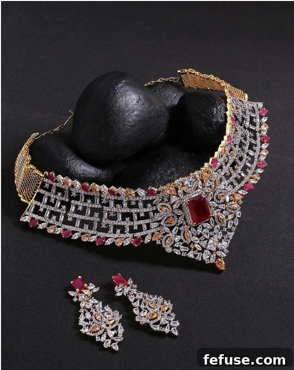 Cocktail CZ Bridal jewellery