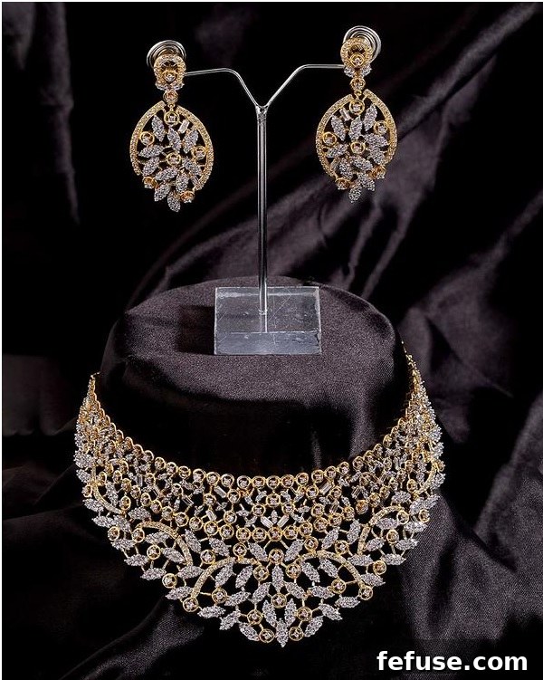 Shine Bright: Bridal Jewelry Trends for Your Special Day 5 cz stone bridal jewellery