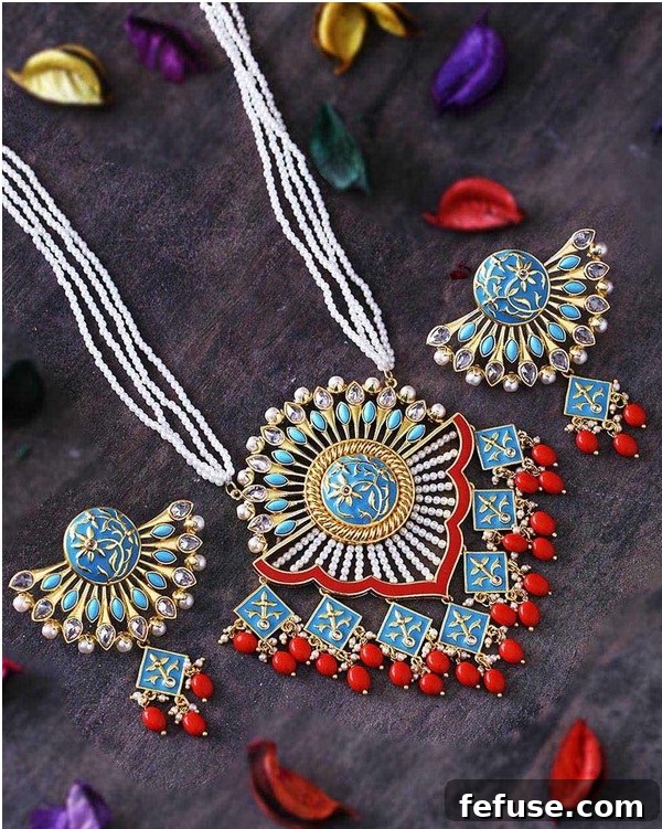 Shine Bright: Bridal Jewelry Trends for Your Special Day 6 colorful bridal jewellery