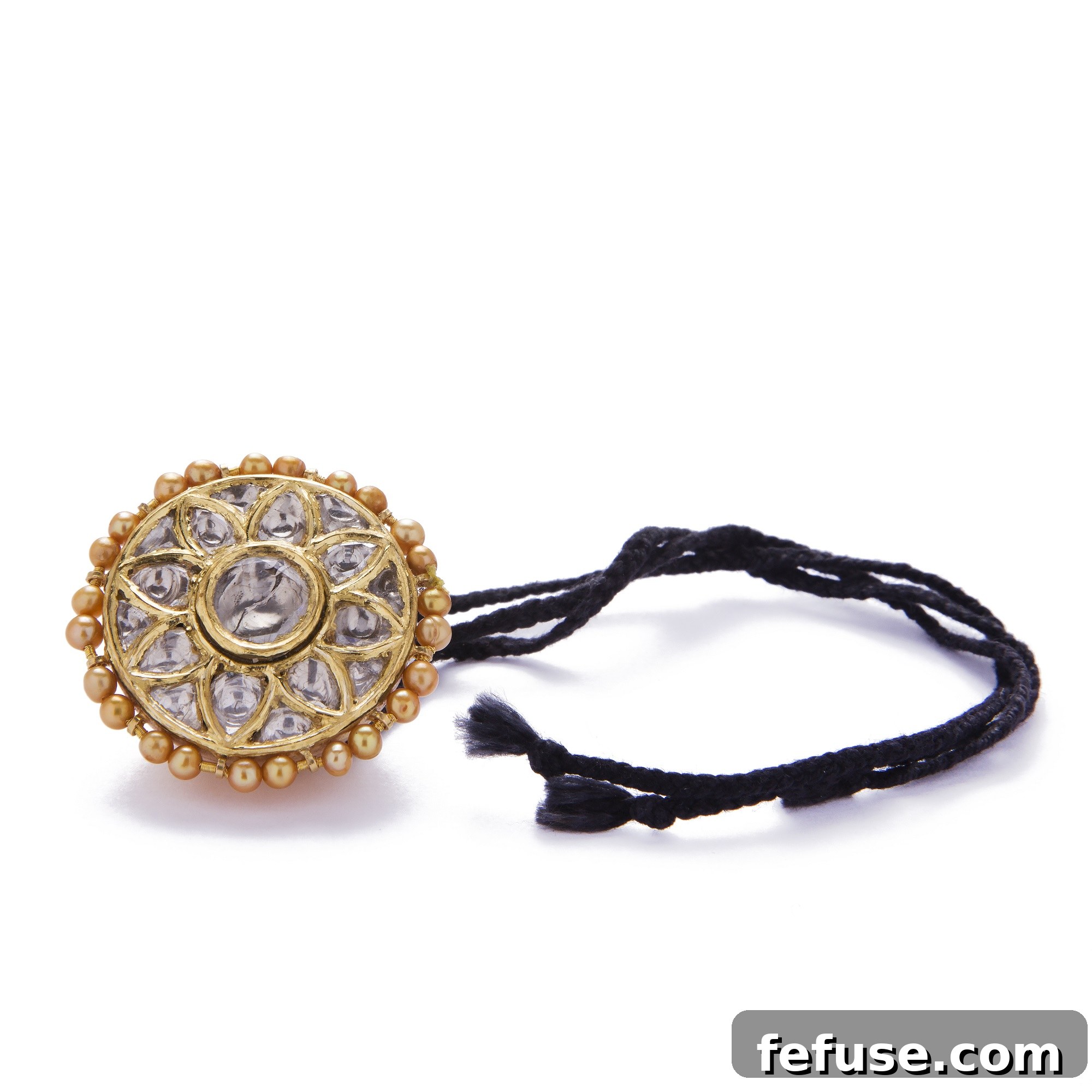 Rajput Brides Kundan Polki Jewellery - Borla Maang Tikka with Precious Stones
