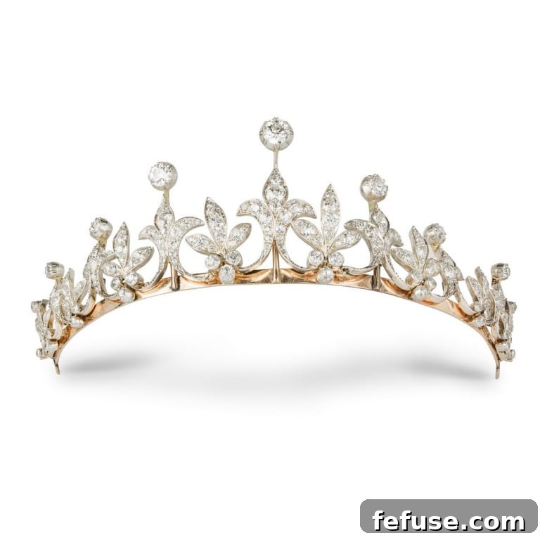 The Late Victorian Diamond Tiara Worn By Laura Carmichael.