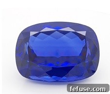 Tanzanite cushion cut 155.02ct