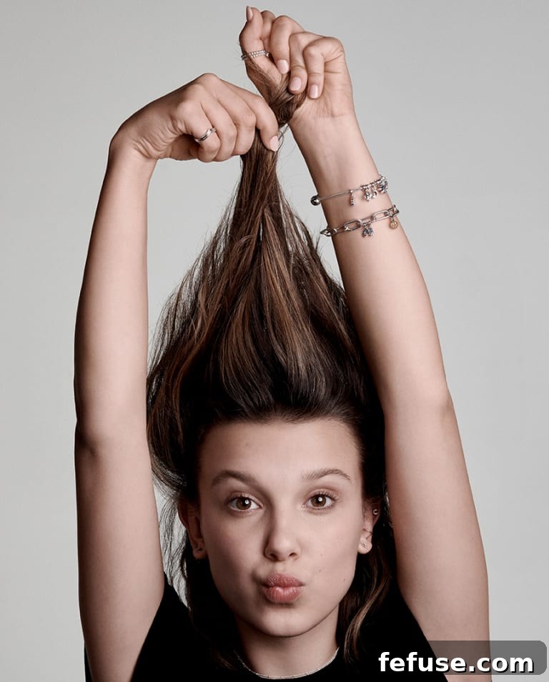 The Pandora Me Collection Is Faced By Millie Bobby Brown,