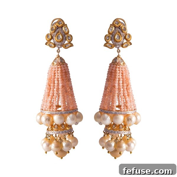 Latique Unveils Indian Heritage Rajwada Kundan Enamel Earrings 2 dipyat