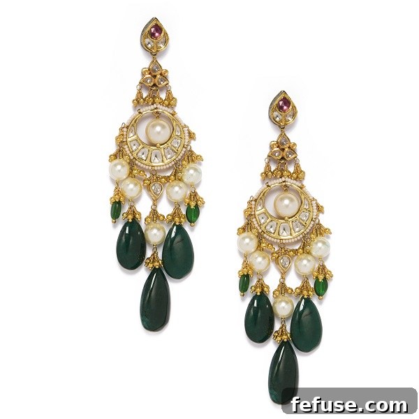 Latique Unveils Indian Heritage Rajwada Kundan Enamel Earrings 5 Vibha
