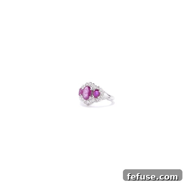 Ruby and Diamond Cluster Ring by Latique