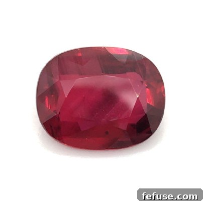 Ruby 4.01ct Cushion, Mozambique, No Heat, GIT & GRS certified, pigeon blood