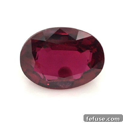 Ruby 4.02ct Oval, Mozambique, No Heat, GRS certified, pigeon blood
