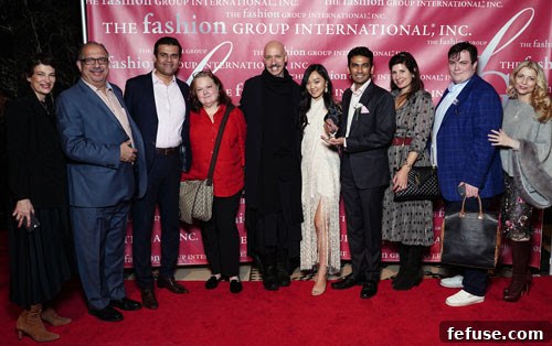 Harakh Mehta delivering a speech at the FGI Rising Star Awards, emphasizing his brand's commitment to ethical luxury.