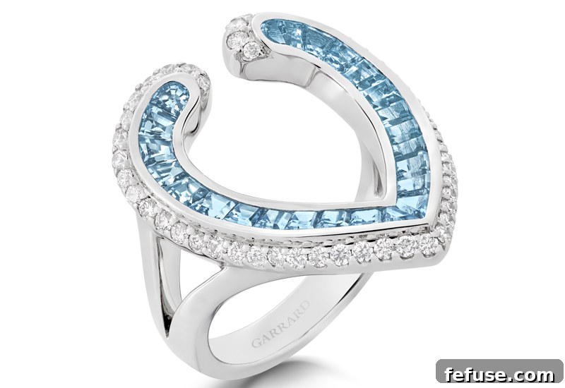 Garrard Aloria Collection - Diamond Ring and Earrings
