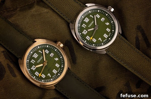 Unwrap Your Look: Sporty Street Watches for the Holidays 6 Tockr D-Day C-47 watch, featuring a dial crafted from salvaged material from the historic 'That's All, Brother' aircraft.