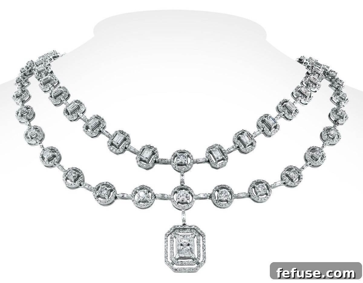 Beauvince Jewelry: Artful Diamond Blends for Timeless Holiday Splendor 2 Sansa Solitaire Diamond Suite (16.62 ct Diamonds) in White Gold