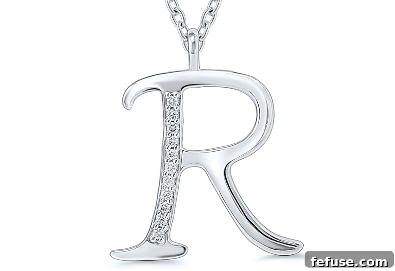 Andre Michael Alphabet Diamond Pendant Collection