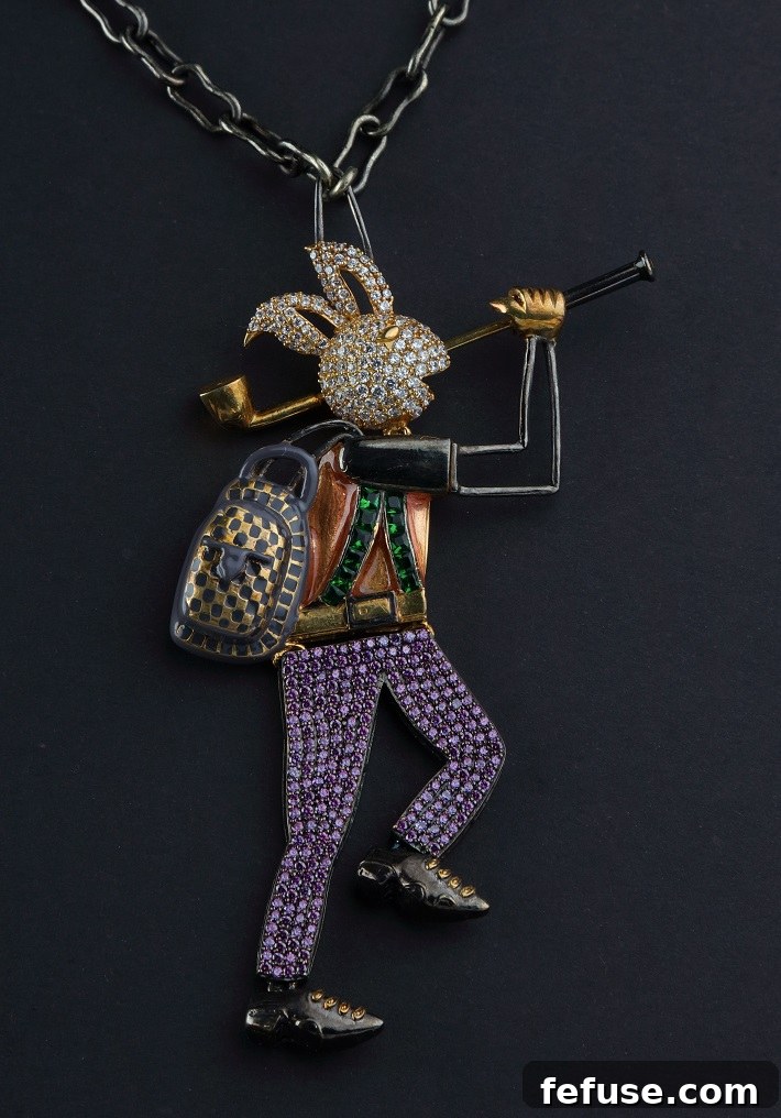 Poonam Soni Jewellery: The Artistic 'Napoleon the Pig' Pendant