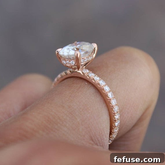 A beautifully crafted engagement ring on a hand, symbolizing a new chapter and eternal love.