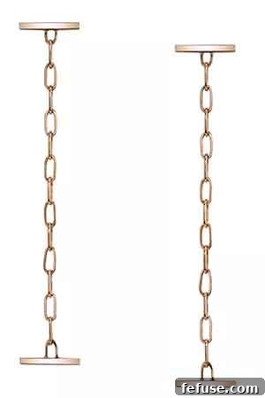 Bar and Chain earrings in 14k rose gold