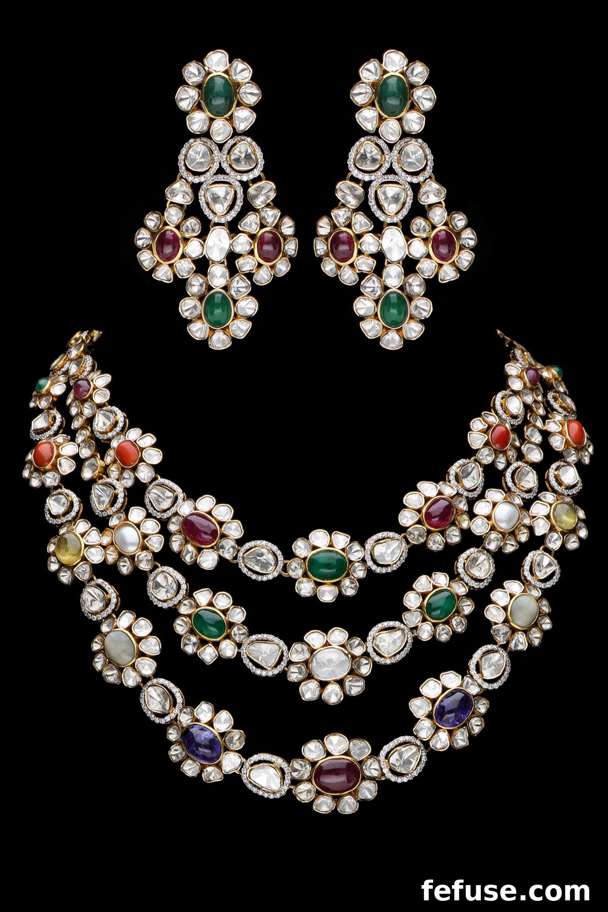 Dassani Brothers Yaadon Ki Virasat Bridal Collection - Necklace and Earrings 4