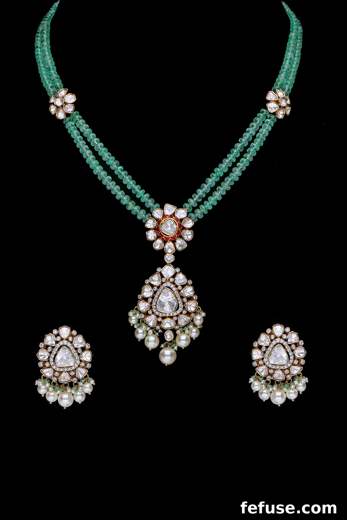 A Perfect Beginning with ‘Sparkling Polki Collection’ of Dassani Brothers - Neckpiece and Earrings