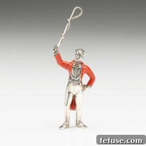 Gene Moore Tiffany & Co. Sterling Silver and Enamel Acrobat Figure