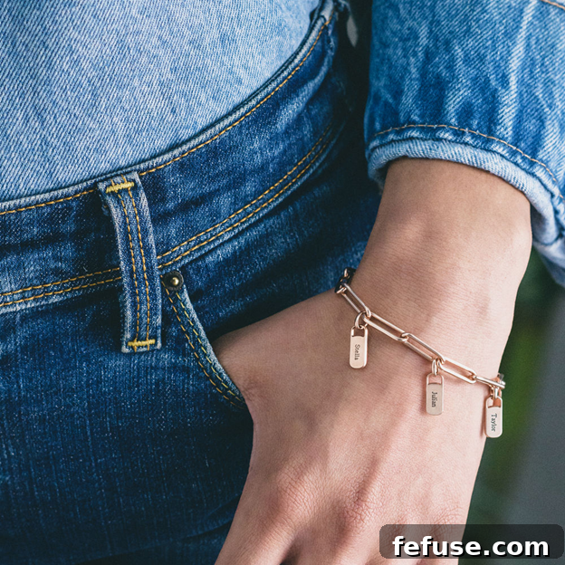 Rory Chain Link Bracelet with Custom Charms for Spring