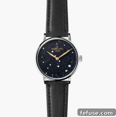 The Agnes Varis watch featuring a unique sandstone dial, highlighting its natural elegance