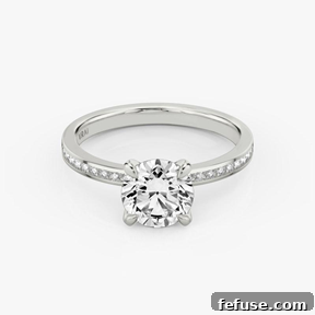 The Art of the Stack: Pairing Engagement Ring Shapes with the Perfect Wedding Band 11 Round Brilliant