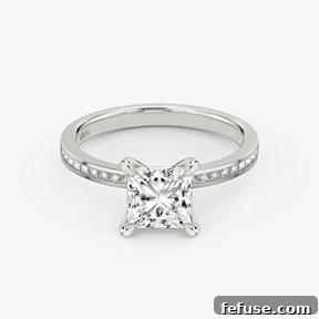 The Art of the Stack: Pairing Engagement Ring Shapes with the Perfect Wedding Band 13 Princess