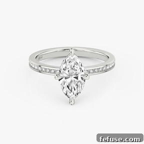The Art of the Stack: Pairing Engagement Ring Shapes with the Perfect Wedding Band 16 Marquise