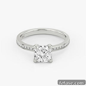 The Art of the Stack: Pairing Engagement Ring Shapes with the Perfect Wedding Band 18 Cushion