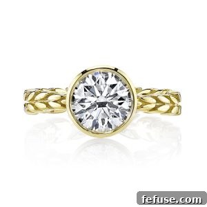 Latest Jewelry News: Dazzling 14k Yellow Gold Semi-Mount with 0.64 ct. t.w. Diamonds by Sylvie Collection