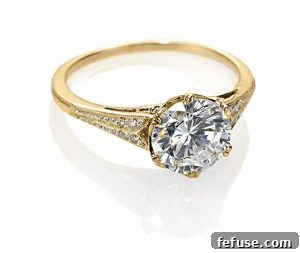 Catherine Angiel diamond rings: Unique Rose-Cut Diamond Ring in 14k Yellow Gold by Misa Jewelry