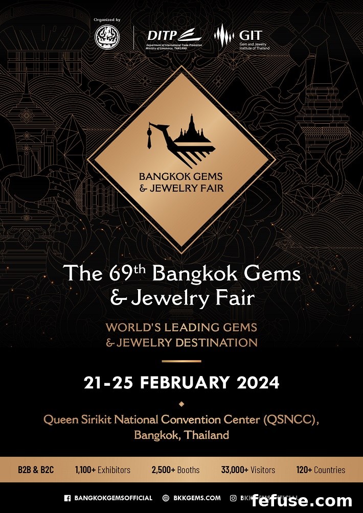 Explore the latest fine jewelry trends, sustainable luxury, colorful gemstones, personalized designs, and local fusion at the 69th Bangkok Gems and Jewelry Fair 2024 in Bangkok, QSNCC. Discover ethical jewelry, bespoke creations, and emerging styles at this premier event.