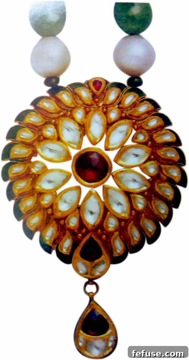 Classic Kundan Meena Jadau Necklace