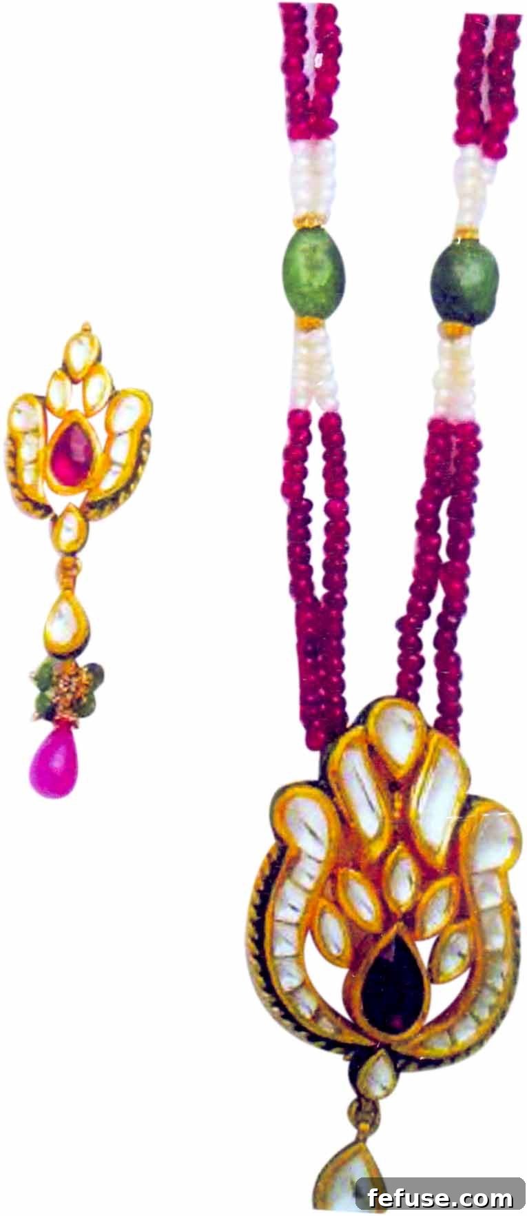 Lavish Kundan Meena Jadau Necklace